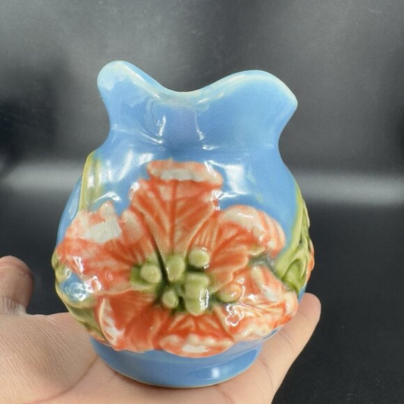 April Cornel Pynmalay Ceramic Creamer Pitcher Flower Pattern Malay Flower VTG - Picture 3 of 14